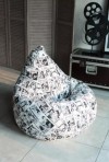 Бескаркасное кресло размер 1350х950 (XXL), обивка жаккард 