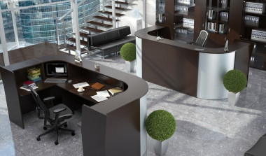 Стойка ресепшн Эдем Премиум 2740х1392х1160  — Аэлита