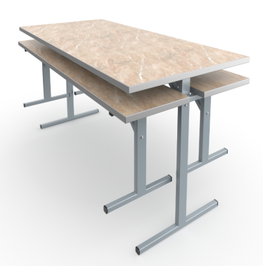 Комплект обеденный АЭЛИТА, столешница пластик с 2-мя лавками (пластик) &mdash; Аэлита