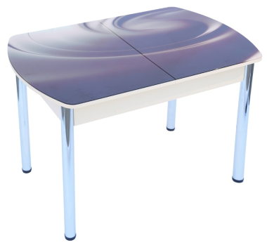 Стол раздвижной Д50 бабочка с фотопечатью 1100*700 (1400) h750 &mdash; Аэлита