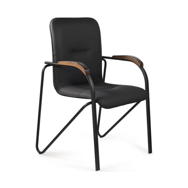 Офисный стул Самба, кожзам черный &mdash; Аэлита