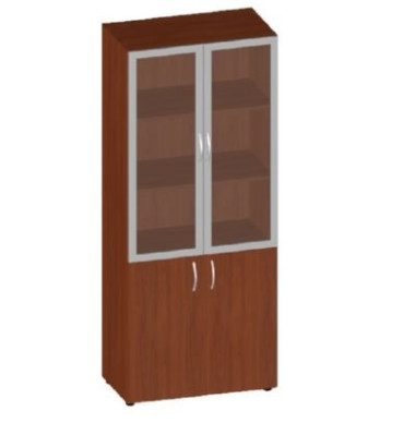 Шкаф высокий стекло в алюм. раме  800х450х1945 &mdash; Аэлита