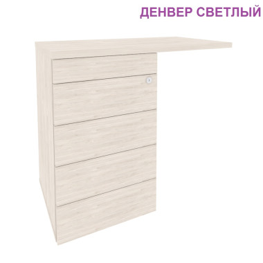 Тумба приставная ONIX DIRECT (универсальная л/пр) 842*460*750 (TIP-ON) — Аэлита