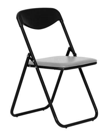 Cтул складной ДЖЕК (JACK BLACK) кожзам черный &mdash; Аэлита