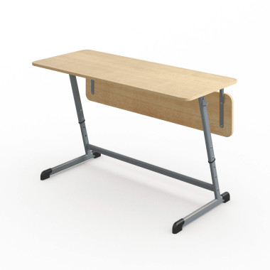 Стол ученический АЭЛИТА Аспект 2-местный регулируемый, плоскоовальная труба &mdash; Аэлита