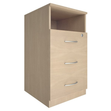 Тумба приставная с 3 ящиками Nova S (с замком)  &mdash; Аэлита