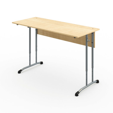Стол ученический АЭЛИТА Знание 2-местный регулируемый, круглая труба &mdash; Аэлита