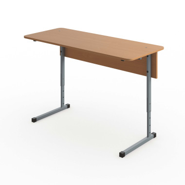 Стол ученический «Комфорт» 2-местный регулируемый по высоте, столешница с закругленными углами &mdash; Аэлита