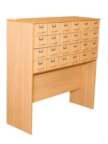 Шкаф 24 ящика картотечный для библиотек 1170*440*1230 &mdash; Аэлита