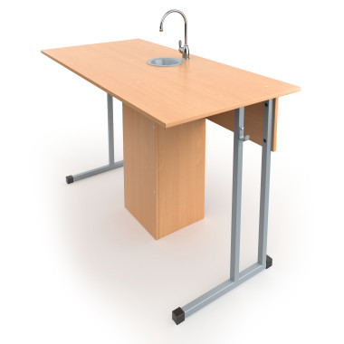 Стол ученический лабораторный с сантехникой &mdash; Аэлита